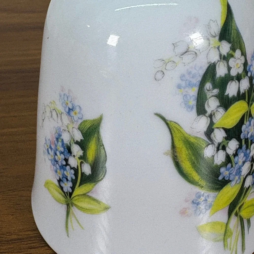 Vintage Bareuther‎ Waldsassen Porcelain Dinner Bell Porcelain Hand Painted